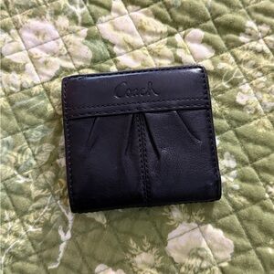 Vintage Coach Black Leather Wallet